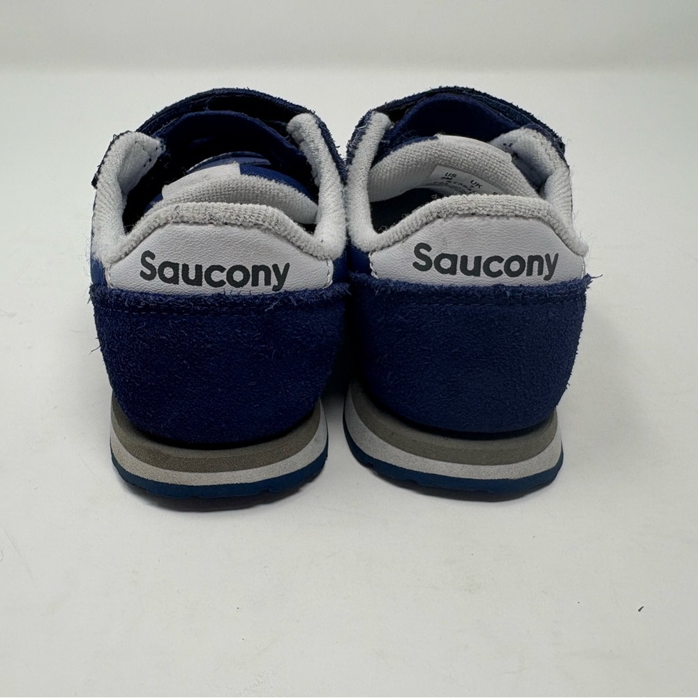 Saucony Unisex Toddler Originals Jazz Hook & Loop Sneakers Sz 8M Cobalt Blue - Picture 5 of 8